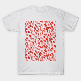 Imperfect brush strokes - red T-Shirt